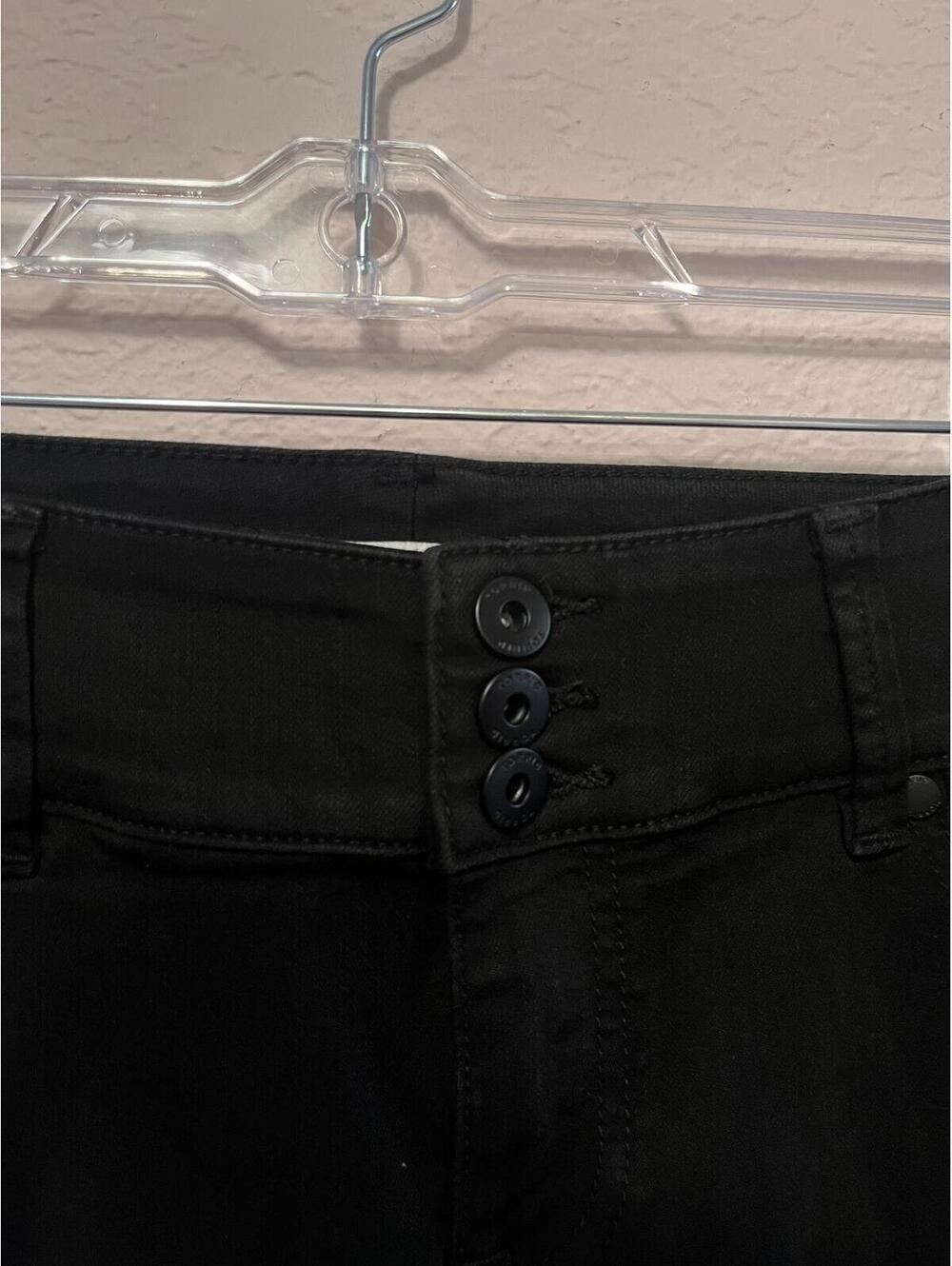 Torrid Black Denim Jegging Shorts Size 14 Plus Stretch High Rise - Picture 9 of 9